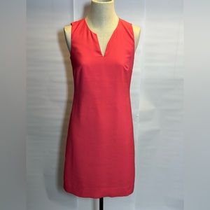 New J. Crew Split-neck suiting dress Coral!!!